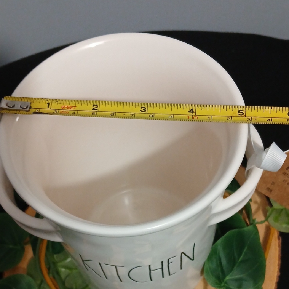 Rae Dunn Cream Ceramic 'Kitchen' Utensil Holder NWT - Picture 6 of 9